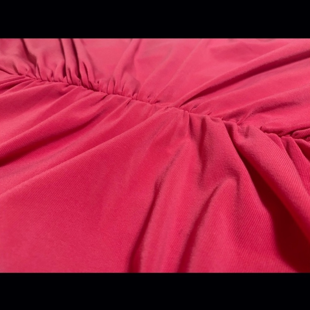 Pink Ruched Floral Dress - Picture 3 of 11